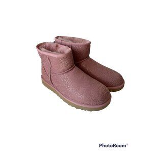 Ugg women's classic mini sparkle spots‎ boots pink 1120893 NEW